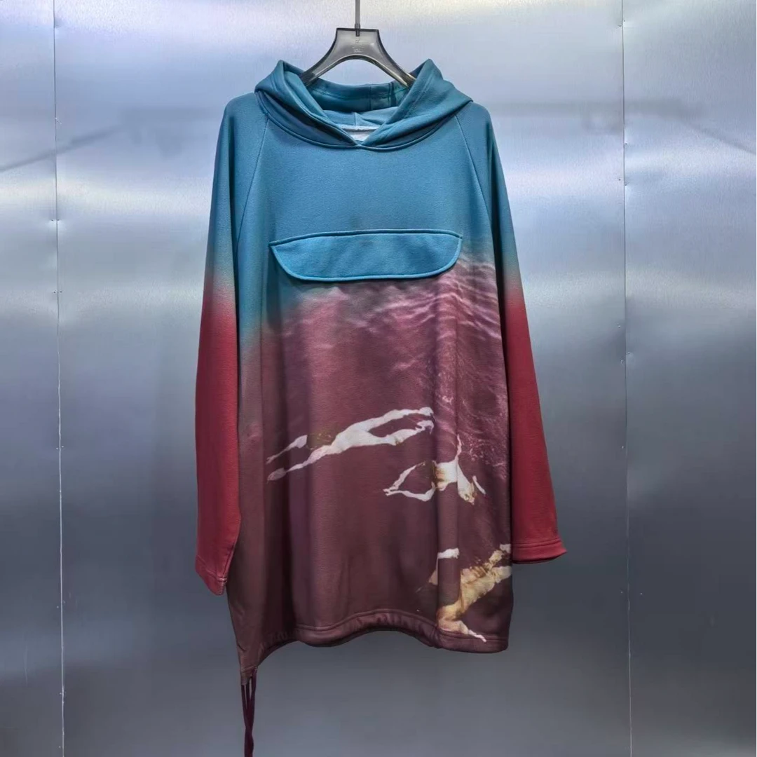 T04-101654-UMA春秋季撞色隐藏大口袋拼接设计连帽卫衣