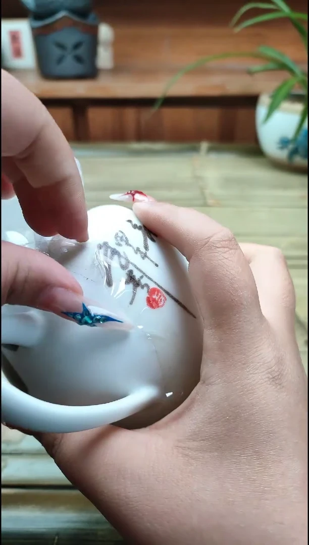 陶制清韵手绘壶000001