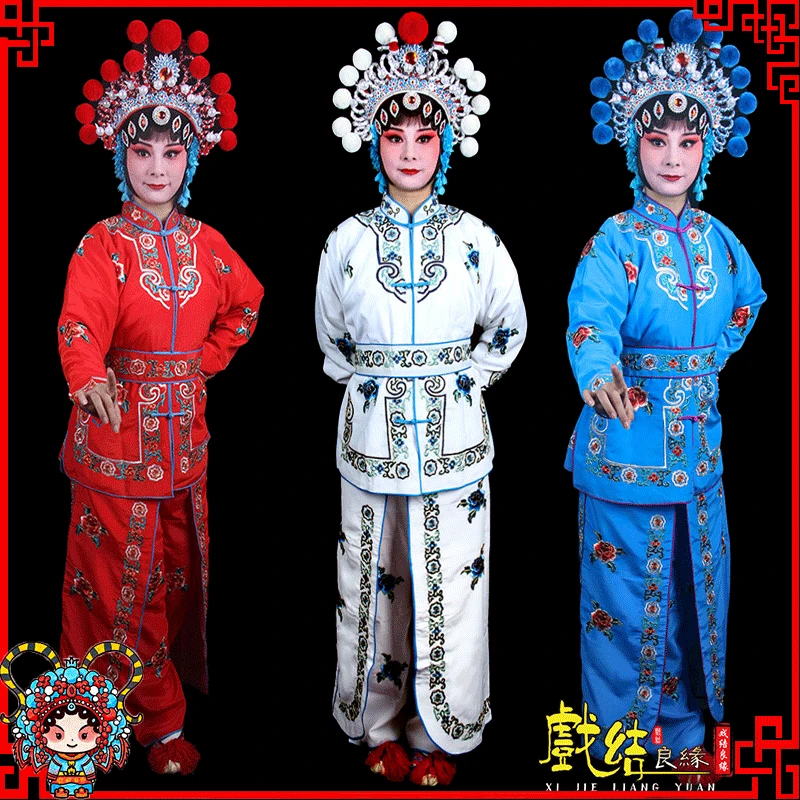 戏曲戏剧舞台服装盗仙草白蛇打衣白素贞青蛇战衣裙武旦衣小青战衣