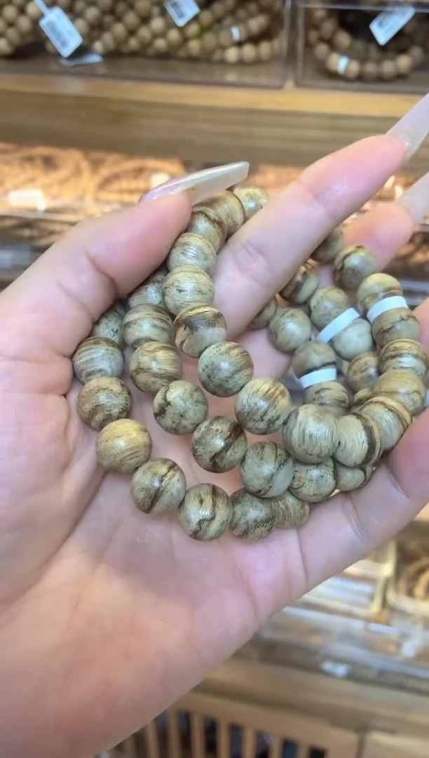 手串沉香达拉干圆珠单圈1.2虎皮纹多样性发其一