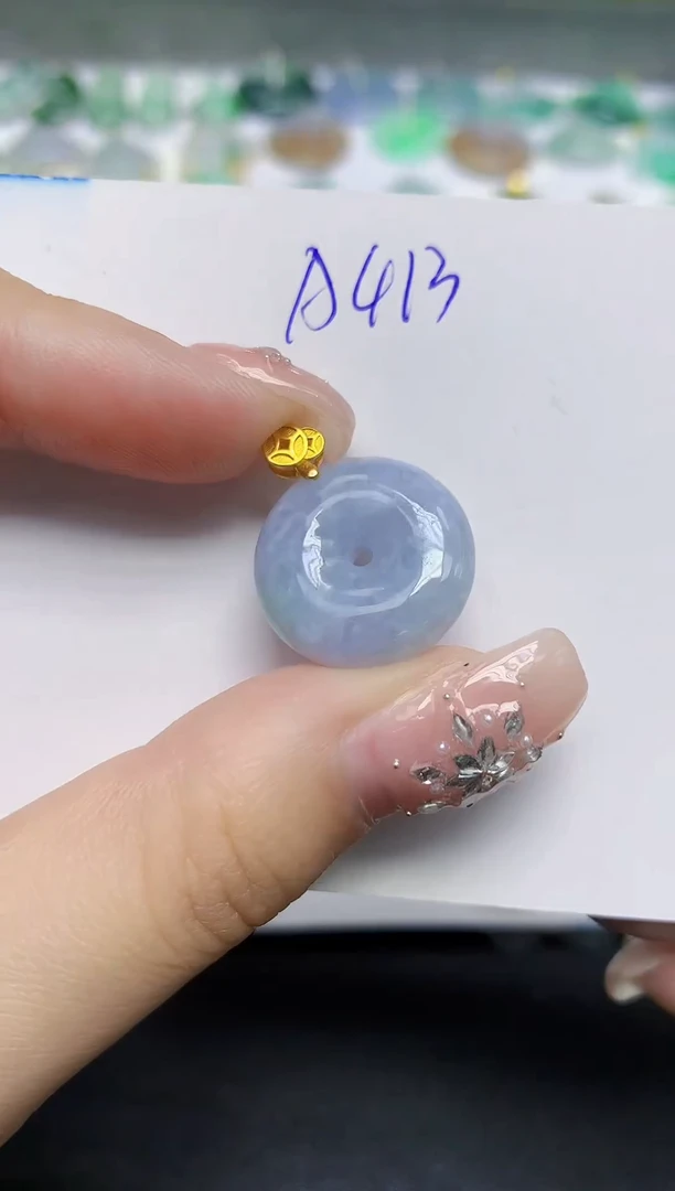 颈饰未镶嵌翡翠天然缅甸翡翠A货翡翠百元以上9元证书费自理