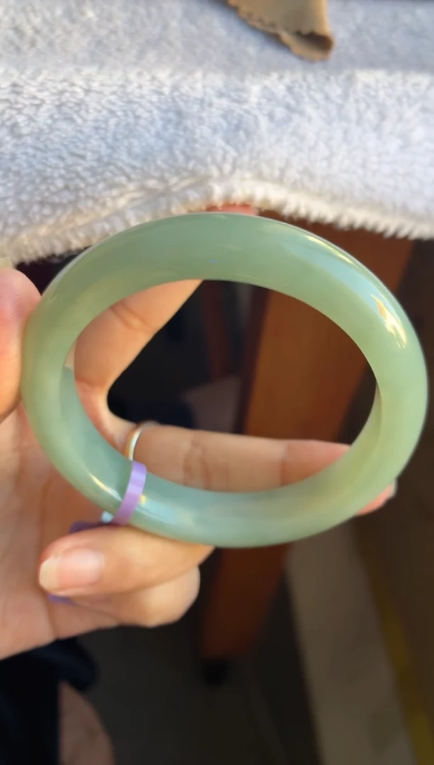 未镶嵌手镯翡翠（冰胶湖水绿）7号