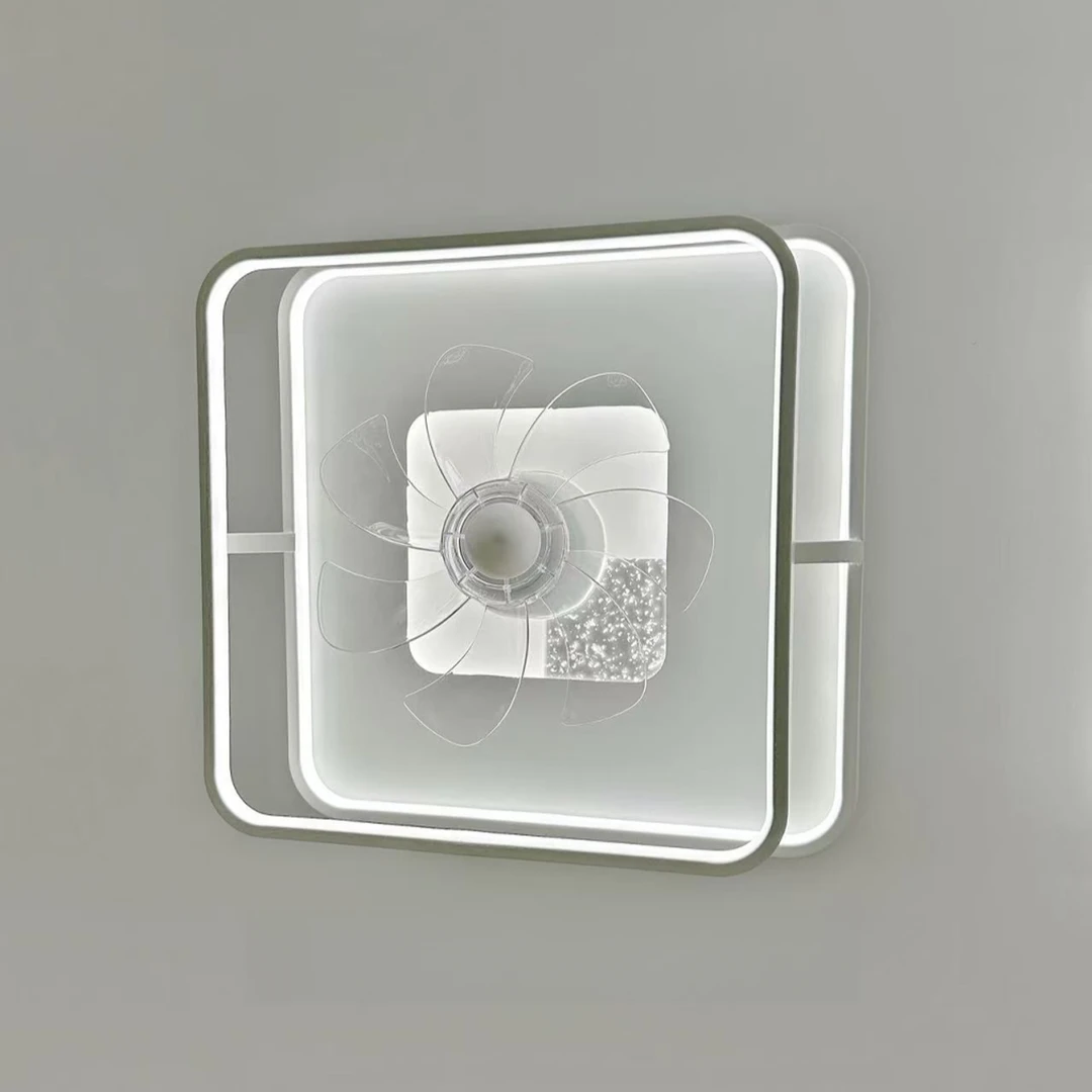 卧室风扇灯360度摇头