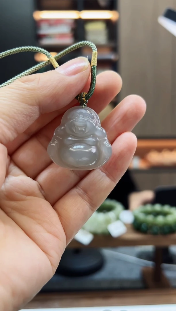 未镶嵌手链和田玉30佛公烟紫