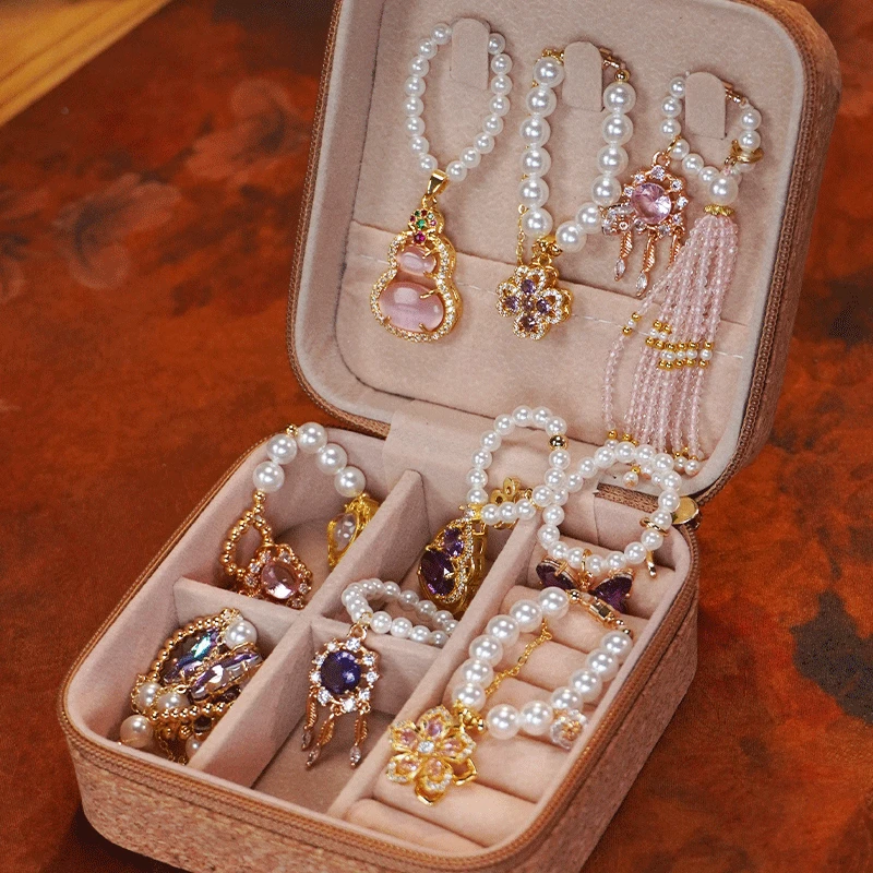 磐皿｜直播专享-茶壶盖碗专用提溜收纳盒茶道配件手工精致多功能