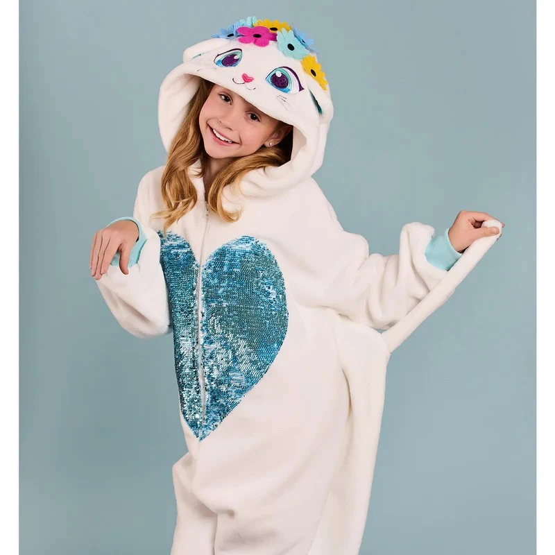 正版LikeNastya猫咪毛绒服饰小可爱娜斯佳节日礼物cosplay