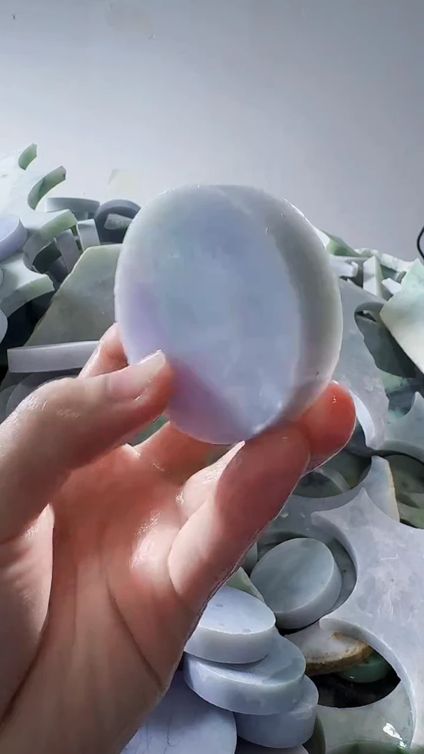 裸石翡翠缅甸翡翠A货文75