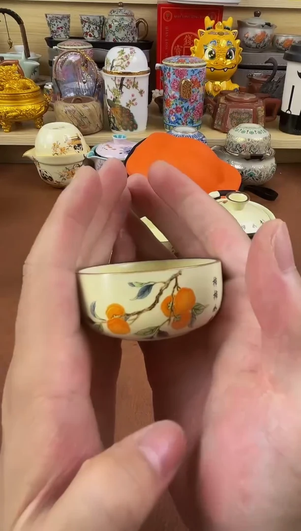 陶瓷茶具摆件旅行套组