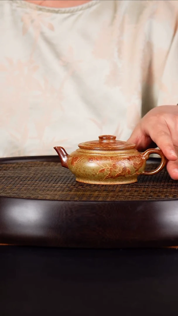 茶壶紫砂成进窑 线圆147 柴烧 130毫升