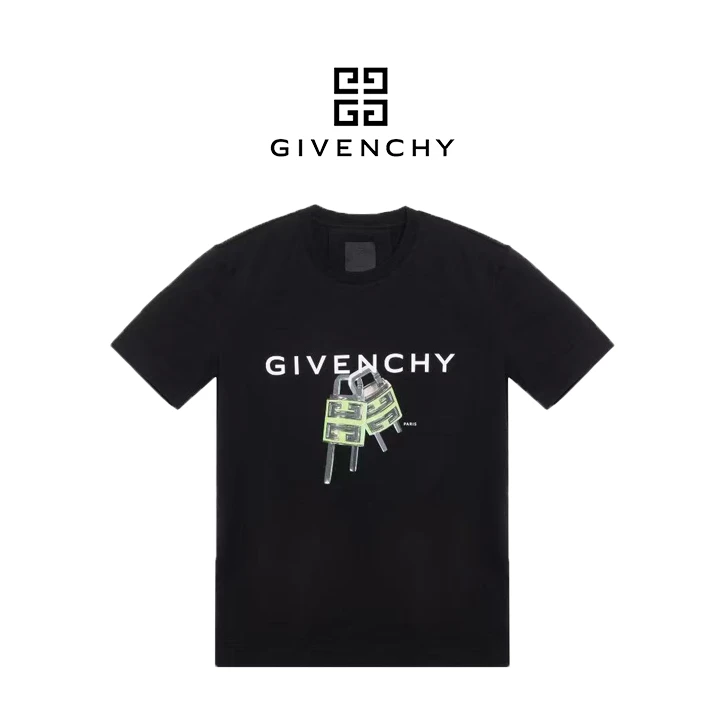 全新未使用 Givenchy/纪梵希 印花圆领套头短袖T恤 男女同款