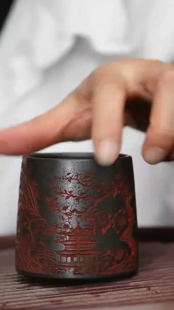 茶杯紫砂宜兴高端紫砂主人杯福利放漏
