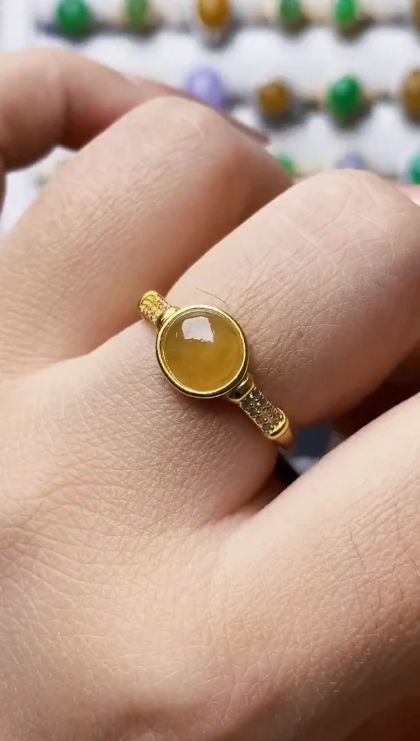 银S925镶嵌戒指翡翠2429