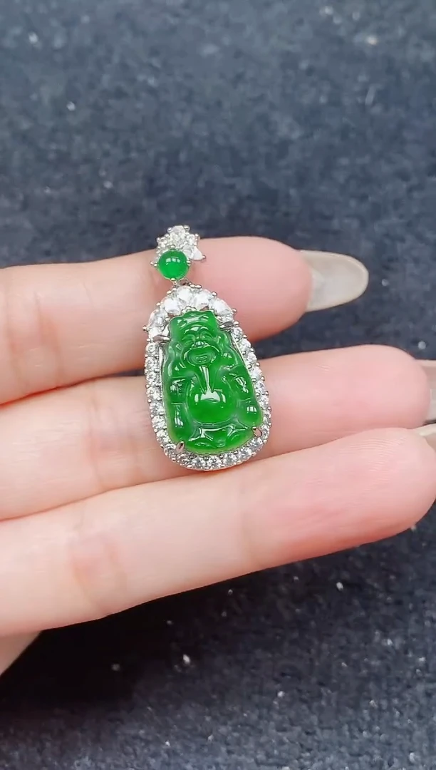 颈饰未镶嵌翡翠天然A货翡翠，保A保真