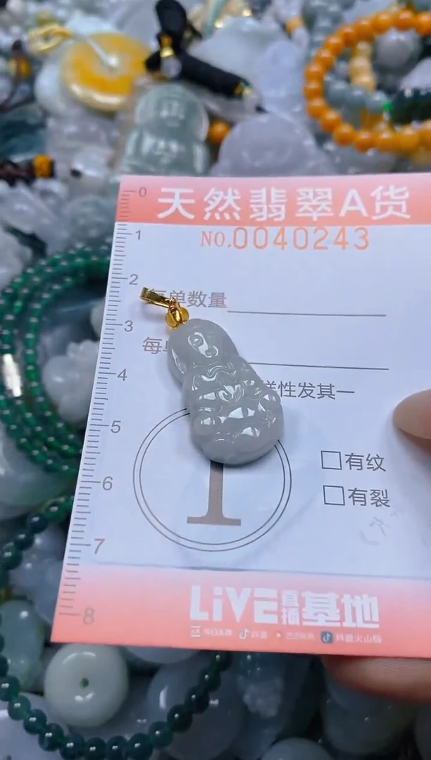 翡翠未镶嵌颈饰闪购0040243