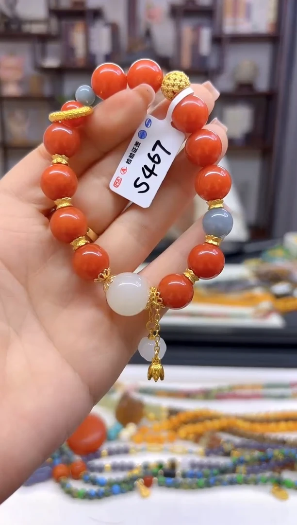 【闪购商品】南红玛瑙手链未镶嵌S467