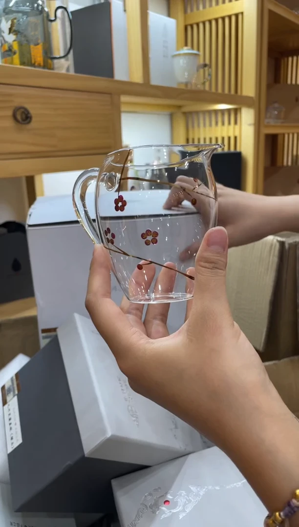 手绘雕刻梅花公杯