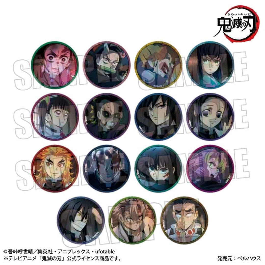 新播福★【鬼灭之刃】日谷 鬼灭之刃闪徽章vol.2系列 收藏盲盒（代拆）