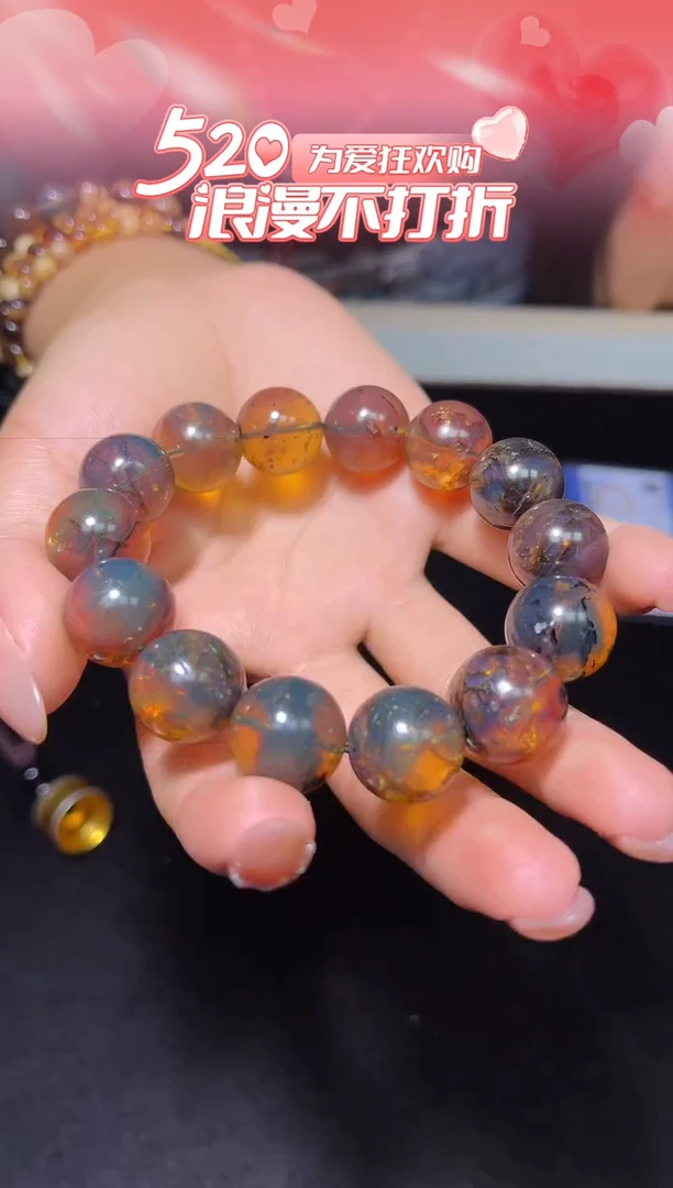 未镶嵌琥珀手串#20#15mm缅甸琥珀手串