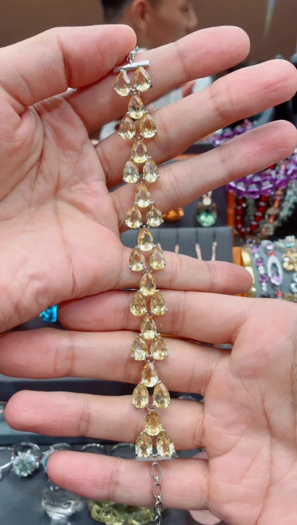 水晶手链银S925镶嵌用****5手链手链