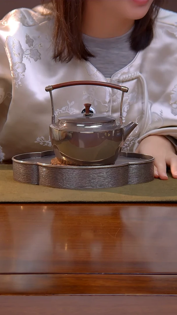 浮丘山房 断桥 包金口 紫皮 足银 烧水壶