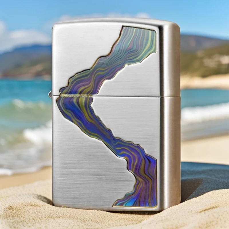 zippo打火机正品太仓版川流不息之宝防风火机静谧之力送男友TCJ1