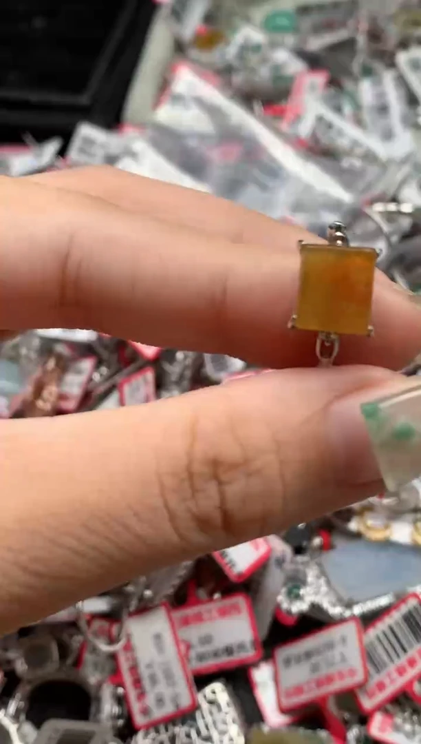 银S925镶嵌戒指翡翠天然A货缅甸翡翠