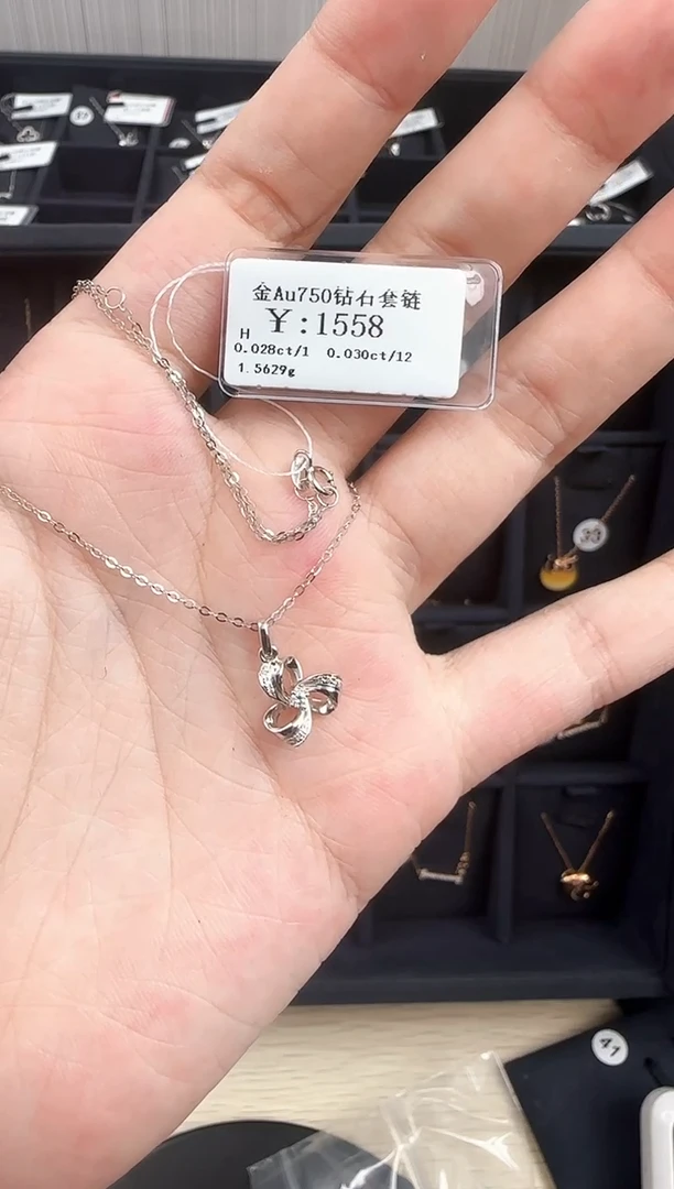 项链钻石18K金镶嵌娜*～B2599908909116