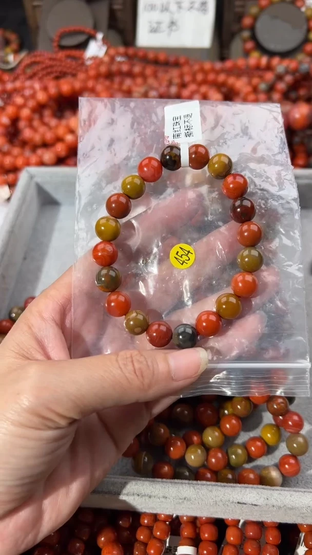 南红玛瑙手串未镶嵌10+