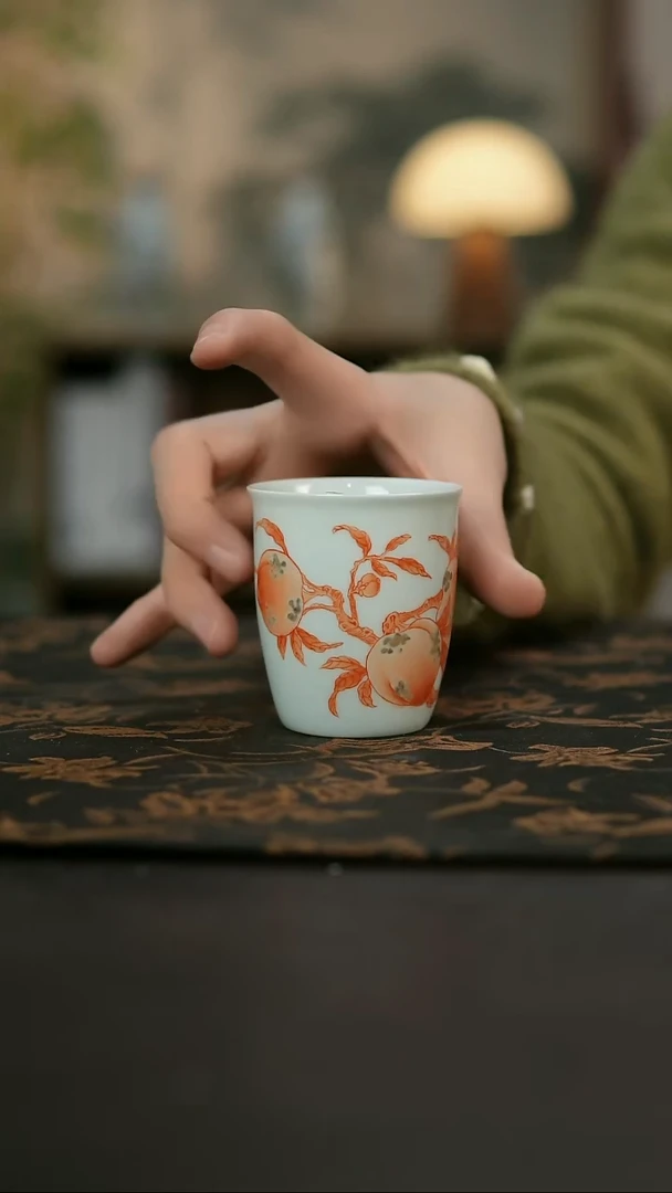 景德镇陶瓷杯碗柴烧多人