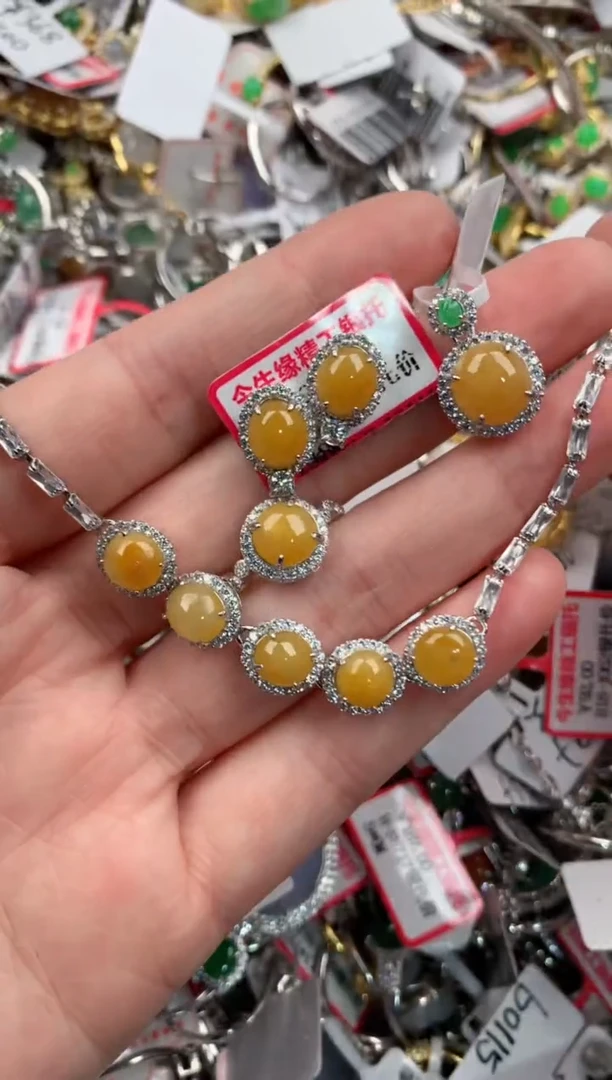 银S925镶嵌戒指翡翠999          4