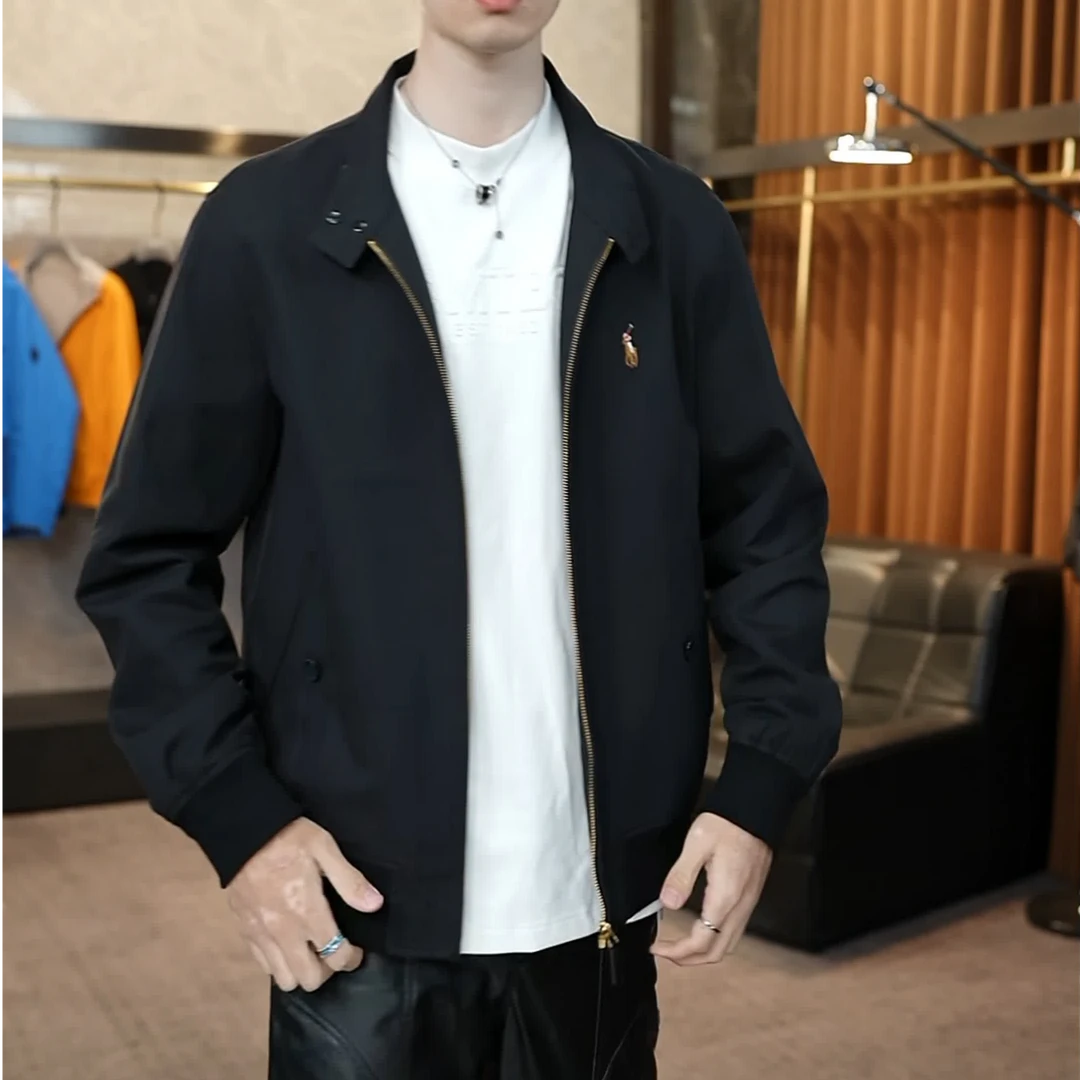 新款男士韩版外套夹克气质时尚休闲百搭潮流都市帅气修身爆款立领