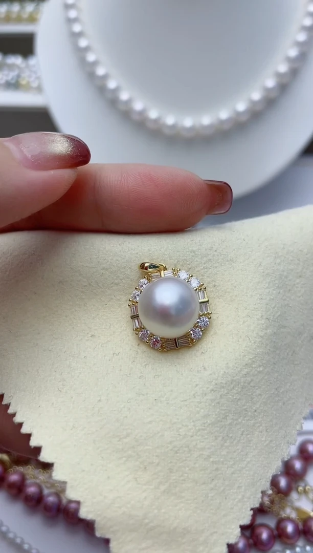 【闪购商品】海水珍珠颈饰银S925镶嵌W84