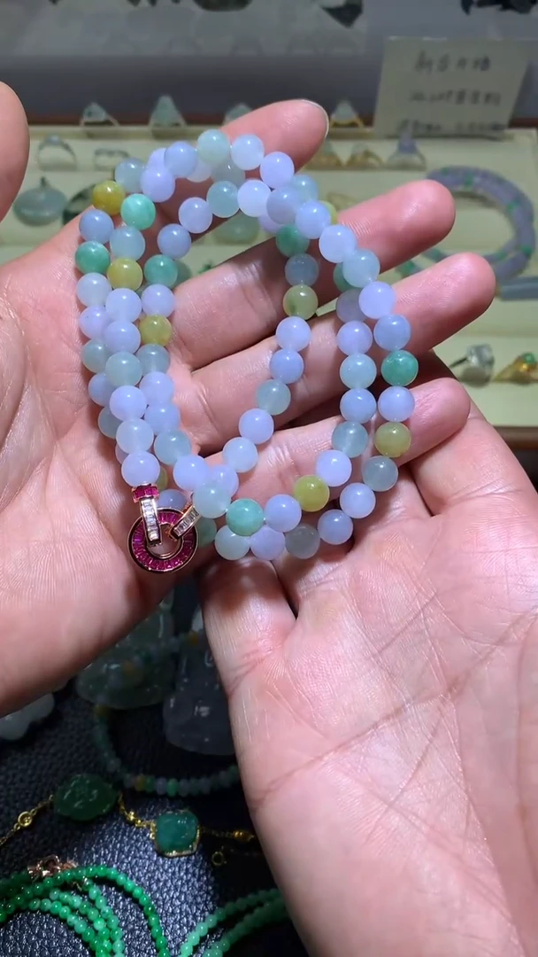 【闪购商品】翡翠颈饰未镶嵌 085天然缅甸翡翠A货