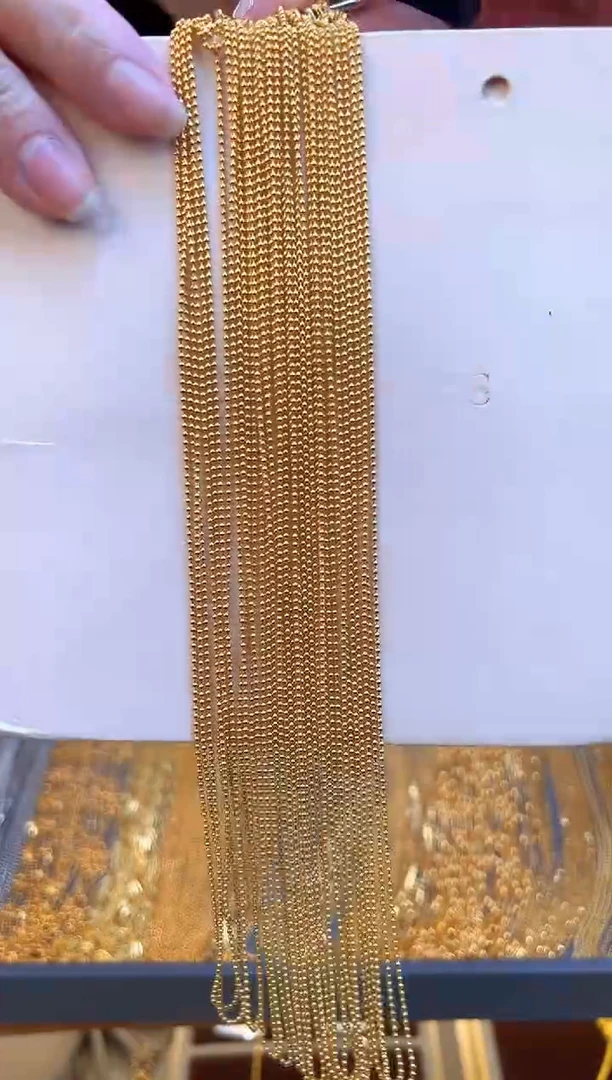 45cm固定不可调节光面珠珠链1.79g（多样性发货）