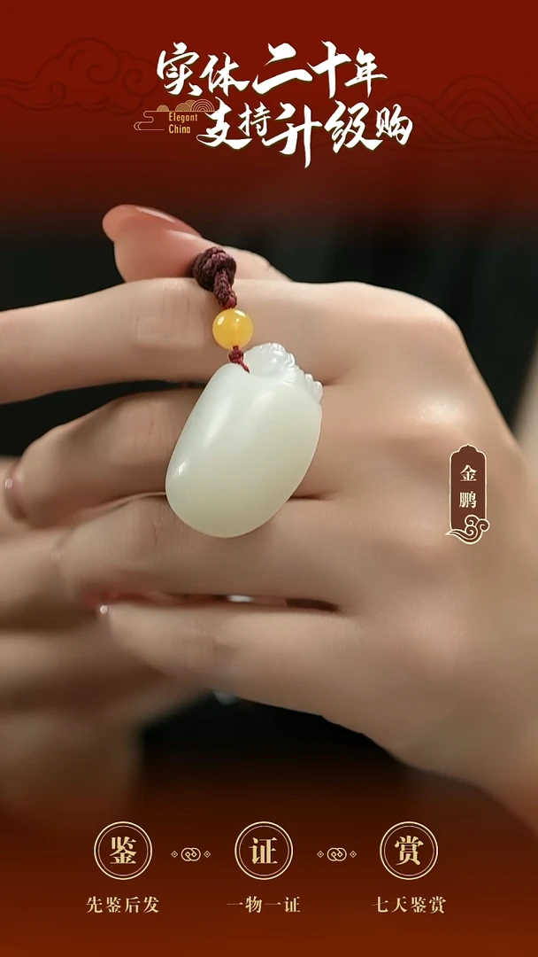 吊坠(赠链)未镶嵌和田玉龙龟挂件  25.367g