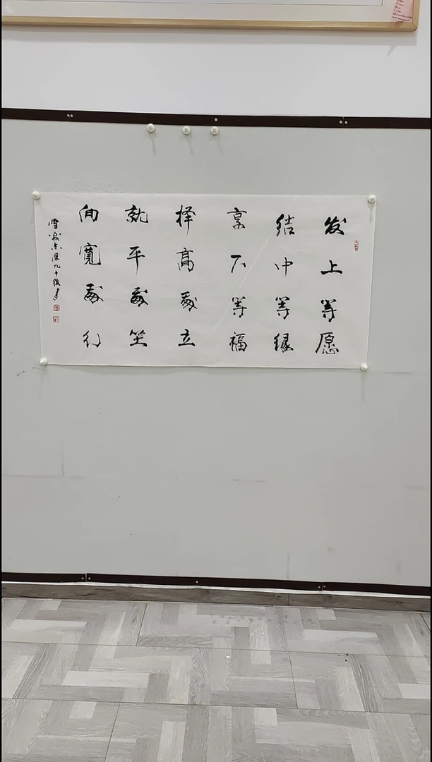 书法于志学 发上等愿 8平尺