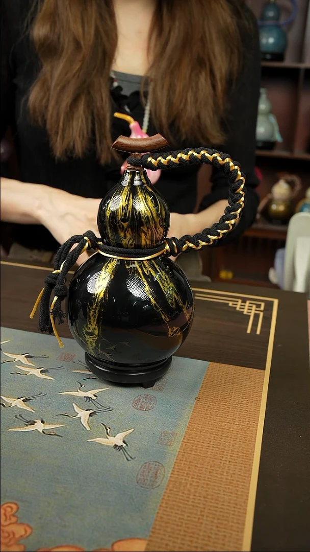 026号500ml左右非遗大漆酒葫芦