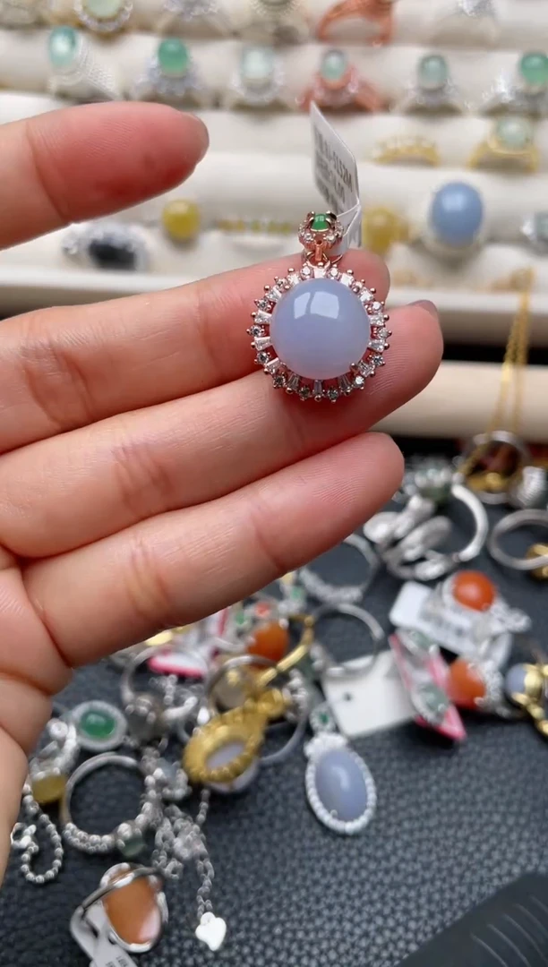 【闪购商品】翡翠戒指银S925镶嵌1111111111  49