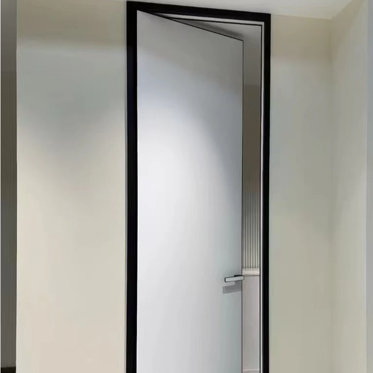 带框铝木门极简室内门卧室门房门木门简约极窄木门房间厂家直销