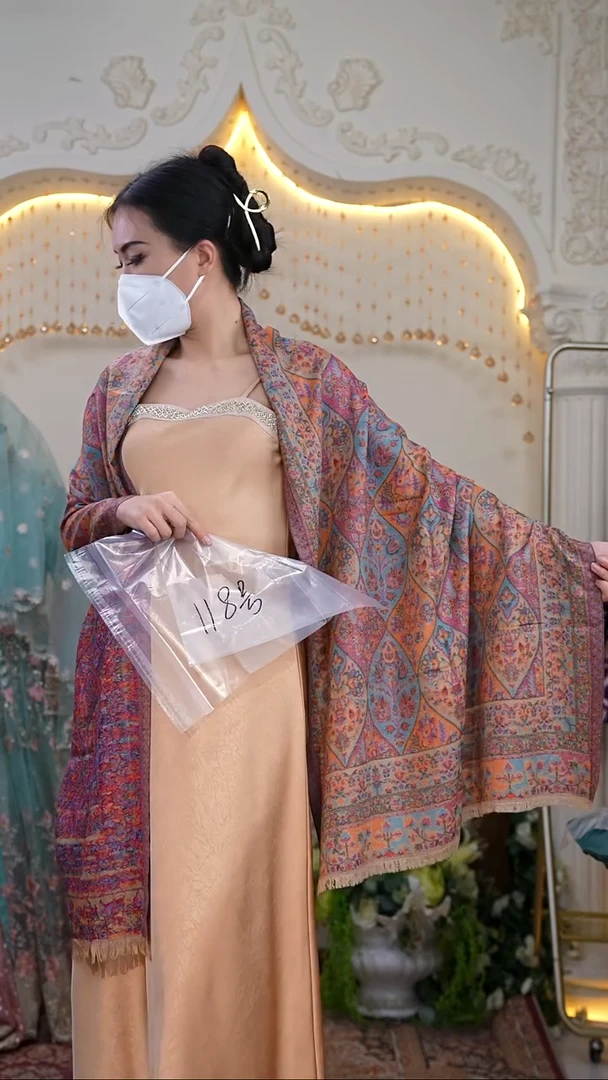 山羊毛118号默认微瑕瑾瑟异域复古围巾