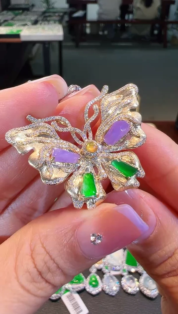 【闪购商品】翡翠戒指18K金镶嵌翡翠