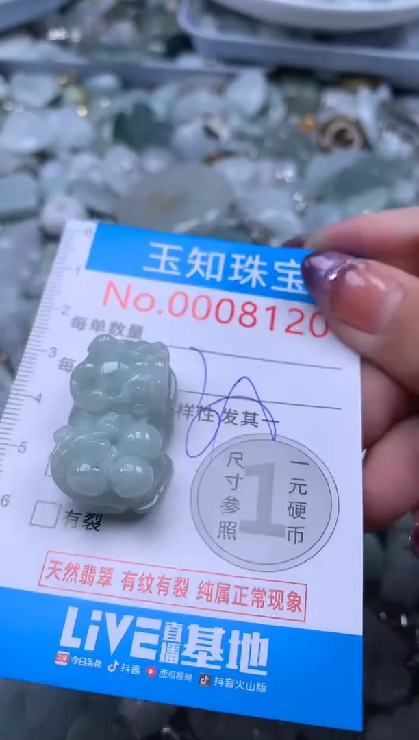 翡翠未镶嵌吊坠(不含链)8120