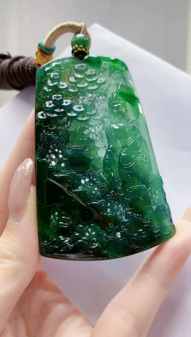 未镶嵌定制翡翠4917jw-毛货挂件97