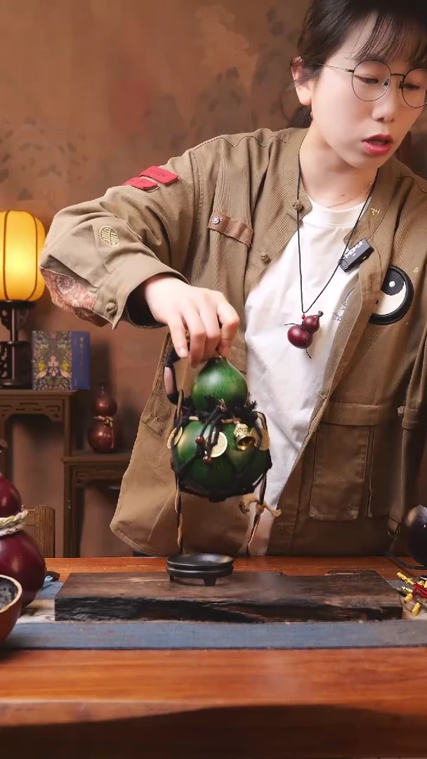 【闪购商品】44号精品大漆葫芦防腐防渗装水茶酒