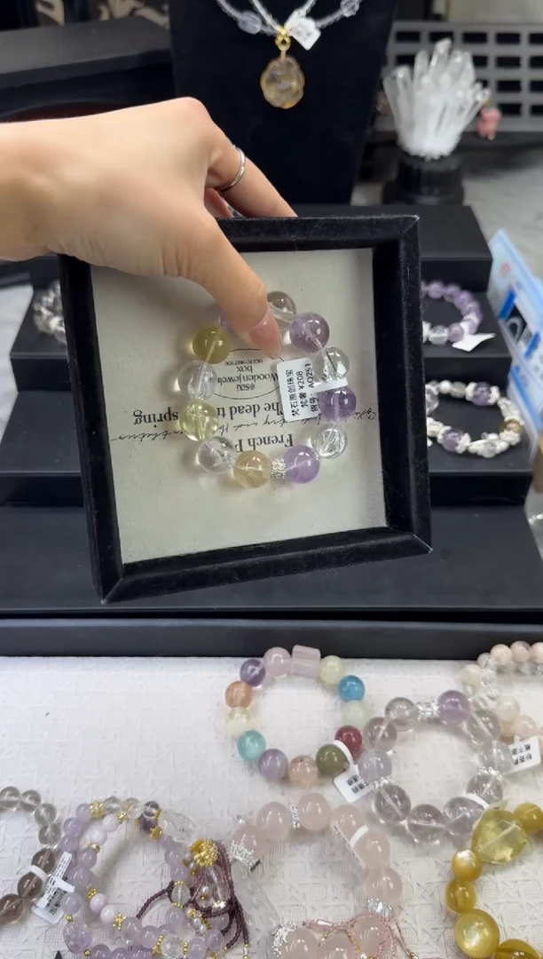 水晶手链未镶嵌天然水晶 多样性发货