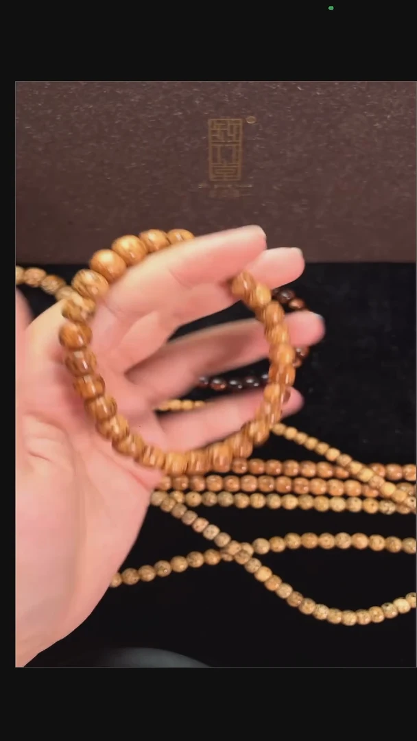 星月菩提手串精工级浅珀桶珠银标手串