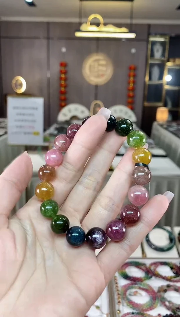 【闪购商品】碧玺单圈手串11mm+未镶嵌（多样性发一条）hon