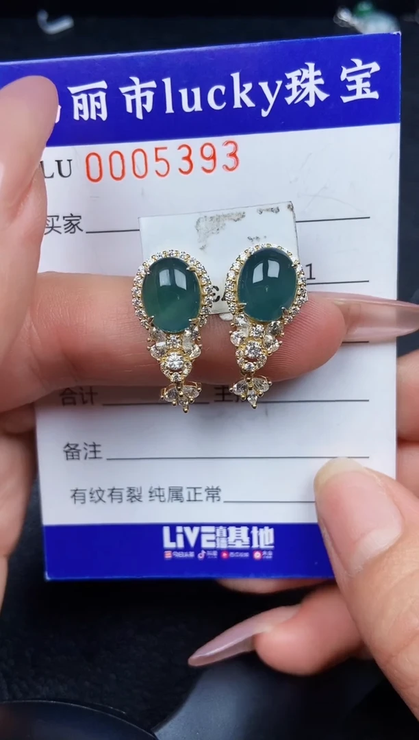 翡翠银S925镶嵌颈饰5393