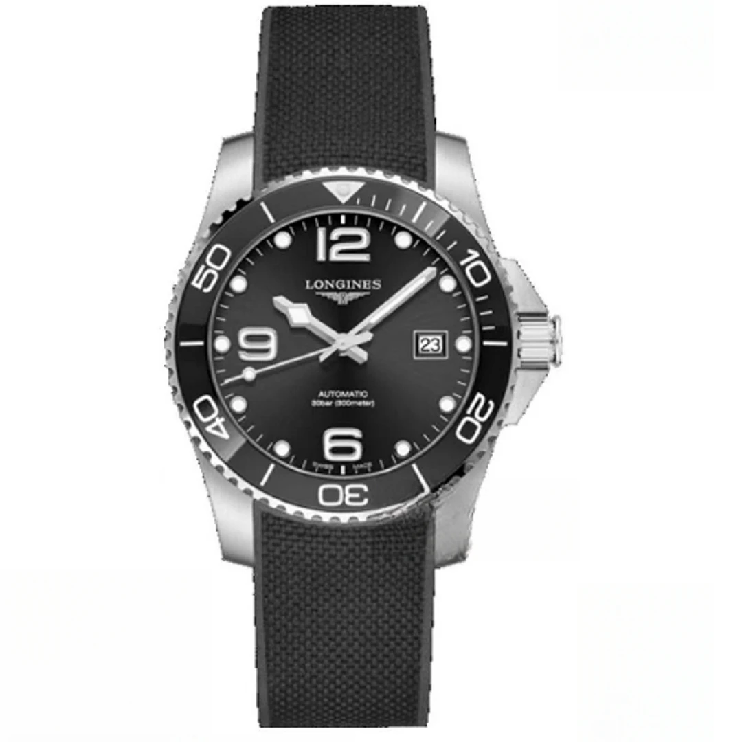 99新 Longines/浪琴 康卡斯系列41mm表盘/黑色运动防水夜光/全套