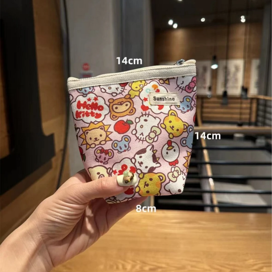 Z92 高密印花棉布拉链化妆包口红包